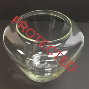 NEW! - Large Egyptian Revival Glass Fish Bowl for Vintage Fishbowl Stands