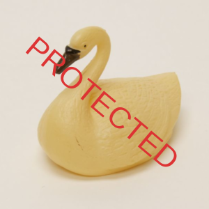 Fish Bowl Floater - Medium Tan Colored Swan