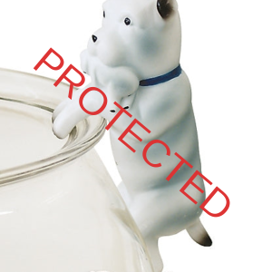 SLO Mermaid - Randy - Hanging Dog with Puppy