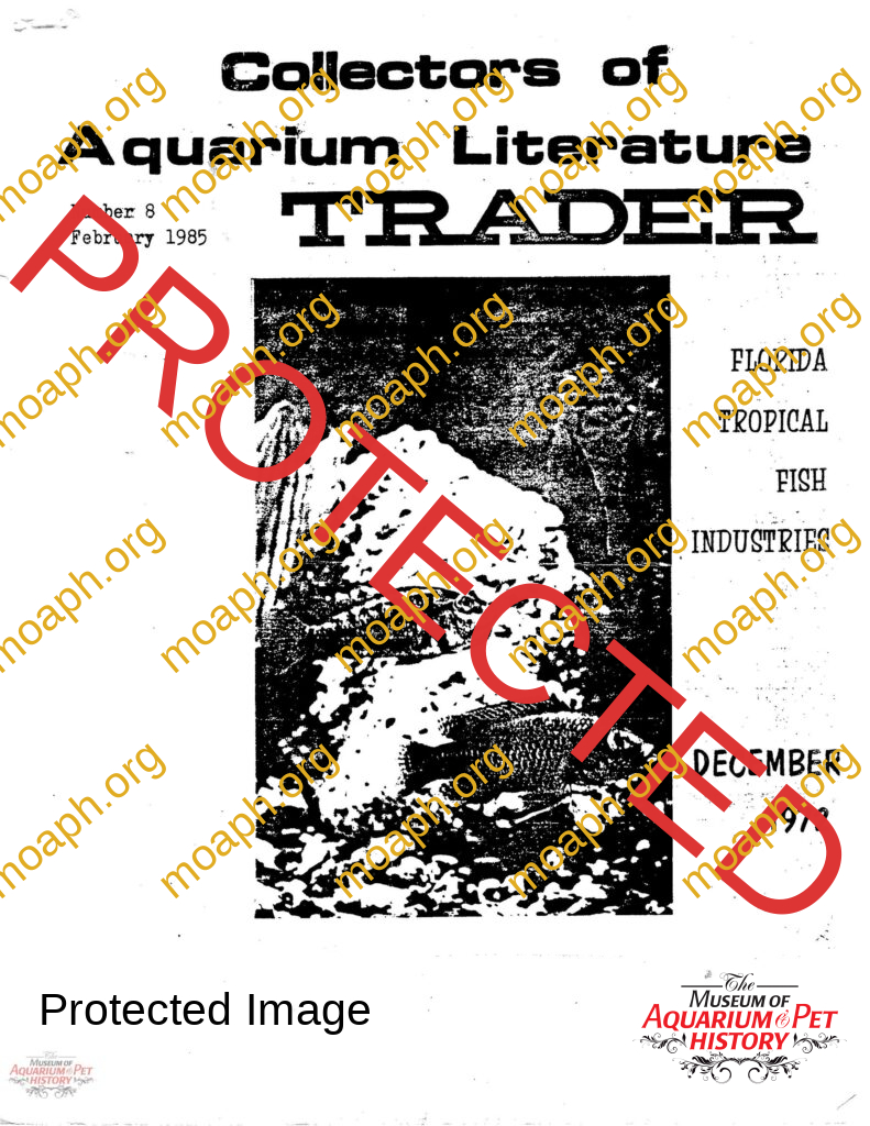 Collectors of Aquarium Literature - Number 8 February 1985