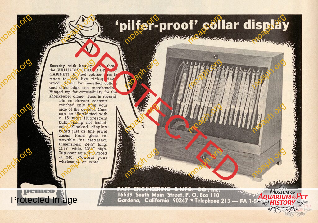 Pemco Dog Collar Cabinet - 1969