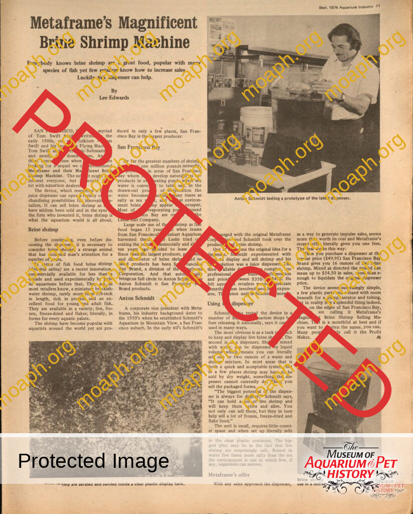 Metaframe's Magnificent Brine Shrimp Machine