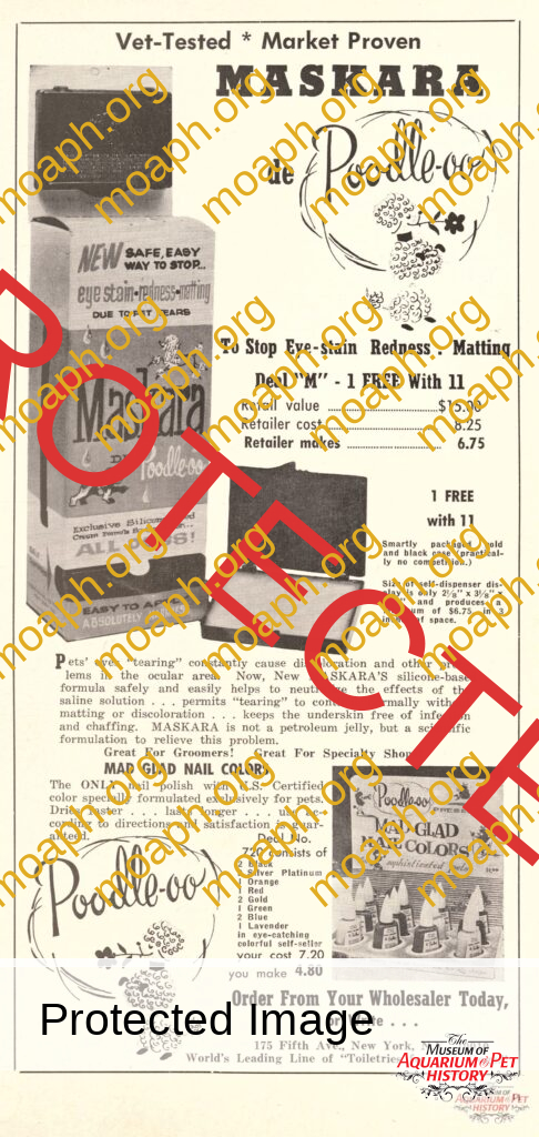 Poodle-oo Maskara 1964 Ad