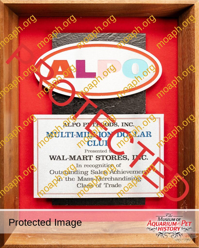 ALPO Multi-Million Dollar Club Plaque