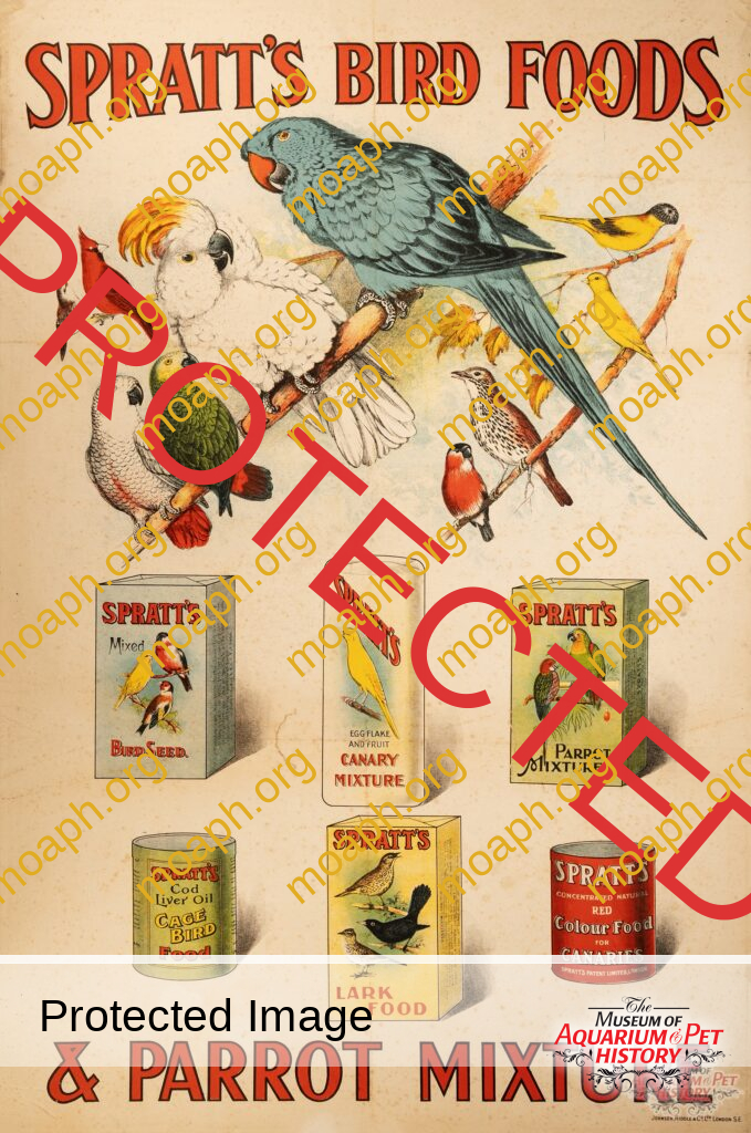 Spratt's Bird Foods & Parrot Mixture Sign