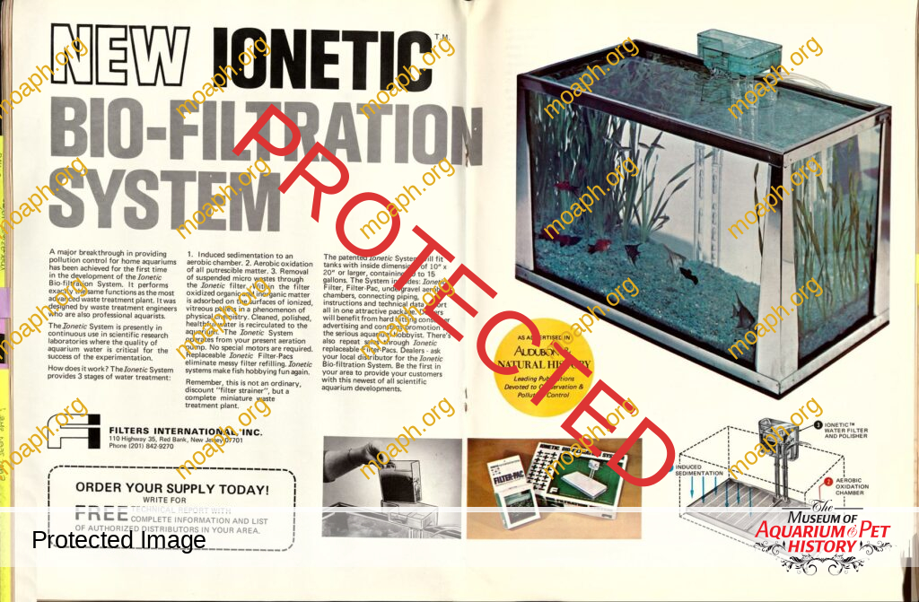 Ionetic Bio-filtration System from Pets-Supplies-Marketing Magazine - February 1972