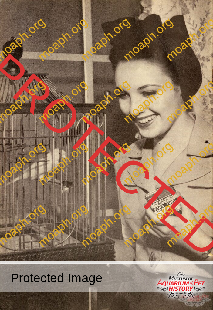Linda Darnell with Hendryx Birdcage