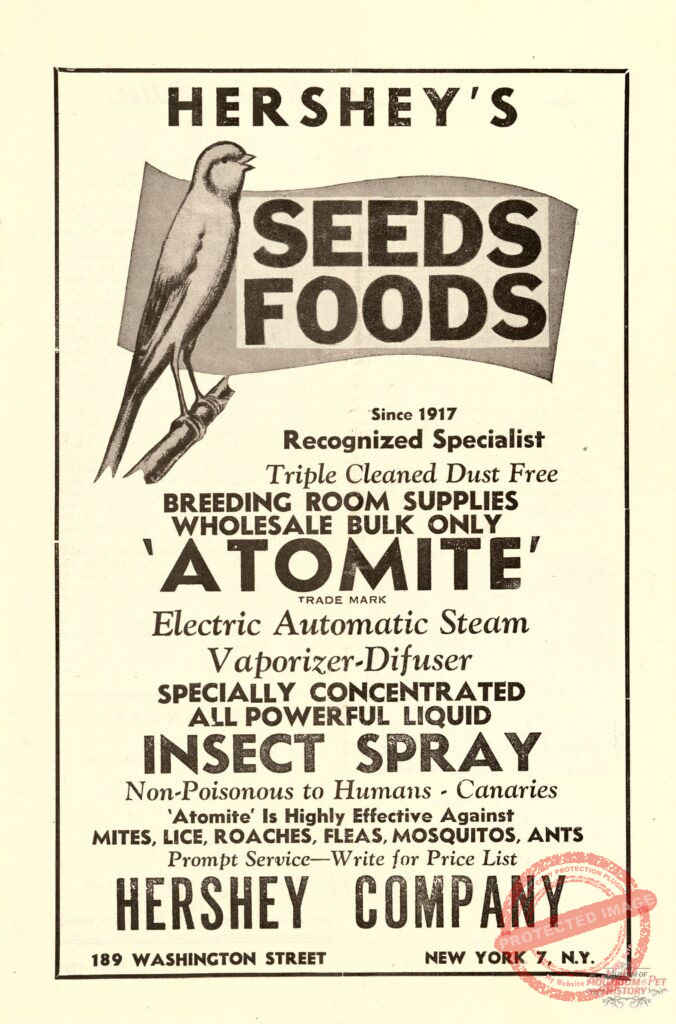 1946 Hershey Bird Seed Ad