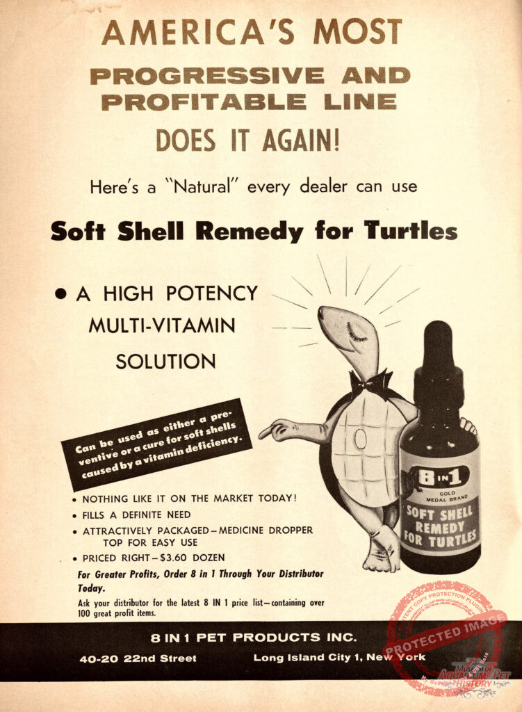 8 in 1 Shell Remedy for Turtles 1961 Ad
