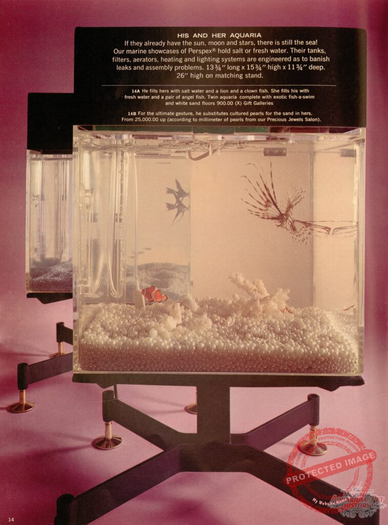 1968 Neiman Marcus His and Her Aquaria Ad