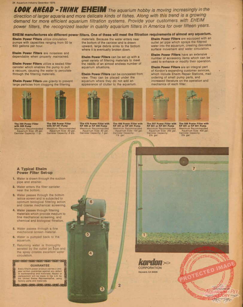 EHEIM 1975 Ad