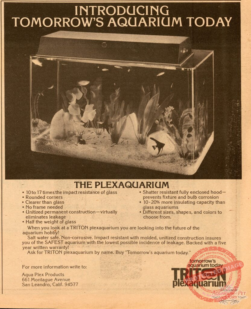 Triton Plexaquarium 1975 Ad