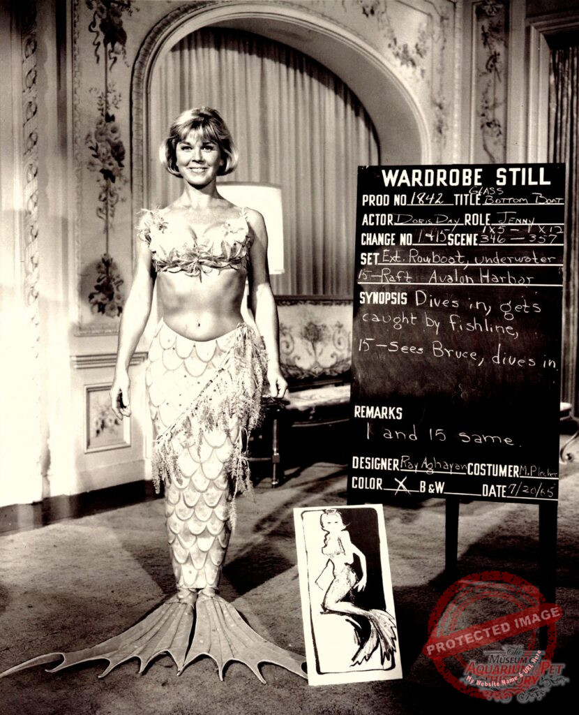 Doris Day as Mermaid for 1965 Film: The Glass Bottom Boat