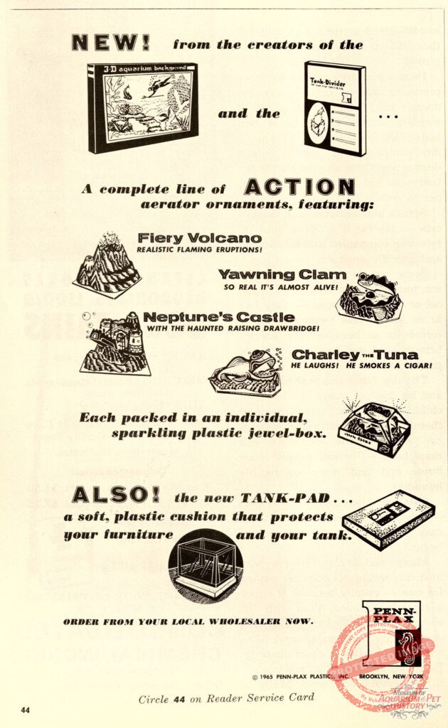 Penn-Plax 1965 Ad