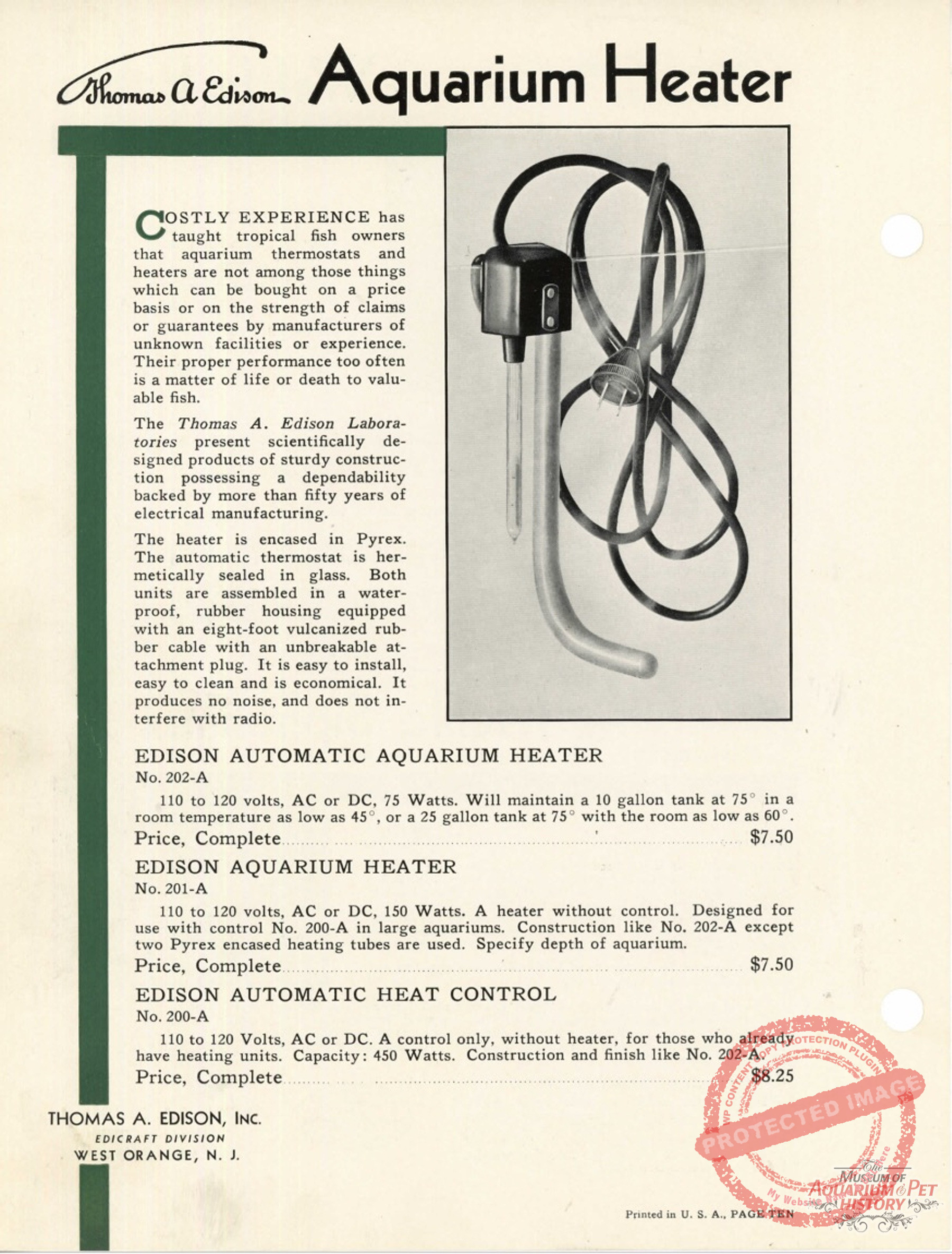 thomas edison heater