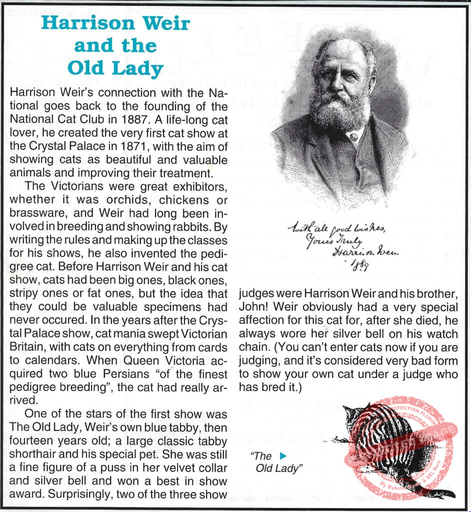 Harrison Weir and the Old Lady (Cat History)