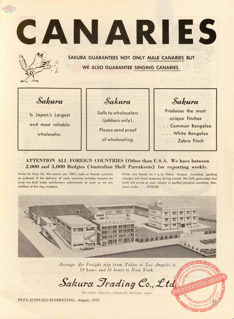 Sakura Trading Co. Ad