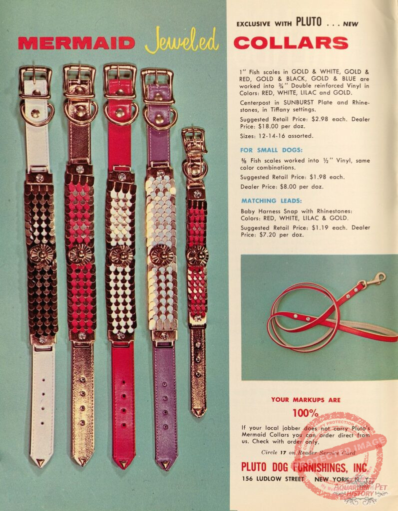 Pluto Mermaid Jeweled Collars 1965 Ad